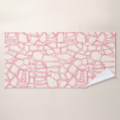 BROKEN PINK off white バスタオル (バスタオル)