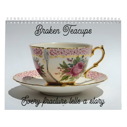 broken teacup inspirational mental health calendar カレンダー (カバー)
