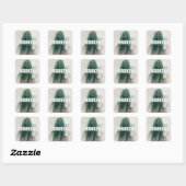 BROKEN teal-haired figure sticker スクエアシール (シート)
