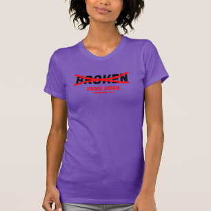 BROKEN uned unrepair for light color T shirts Tシャツ