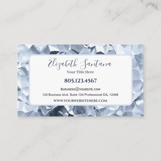 Broken White Crystals 名刺 (裏面)