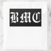 Bromance BMC Noir 長方形シール (バッグ)