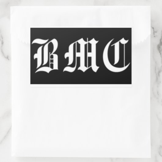 Bromance BMC Noir 長方形シール (バッグ)