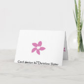 Bromeliadの挨拶状 カード (裏面)