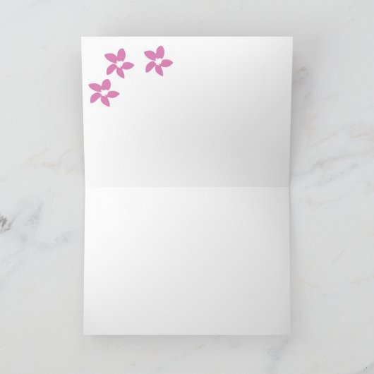 Bromeliadの挨拶状 カード (内部)