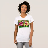 Bromeliadの油絵、熱帯コレクション Tシャツ (正面フル)
