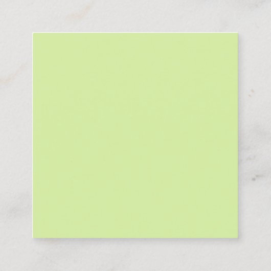 Bromeliadハートマクロ撮影 スクエア名刺 (裏面)