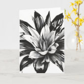 Bromeliad - Watercolor flowers カード (黄色い花)