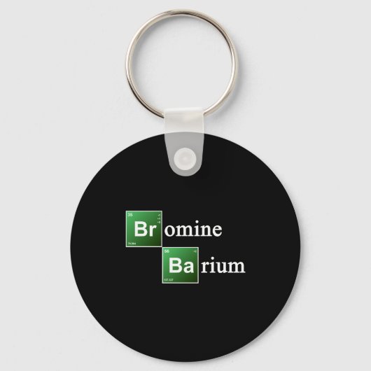 Bromine And Barium Periodic Table Chemistry Elemen キーホルダー (正面)