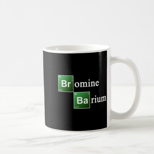 Bromine And Barium Periodic Table Chemistry Elemen コーヒーマグカップ (右)