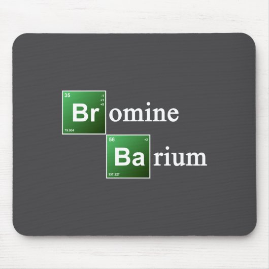 Bromine And Barium Periodic Table Chemistry Elemen マウスパッド (正面)