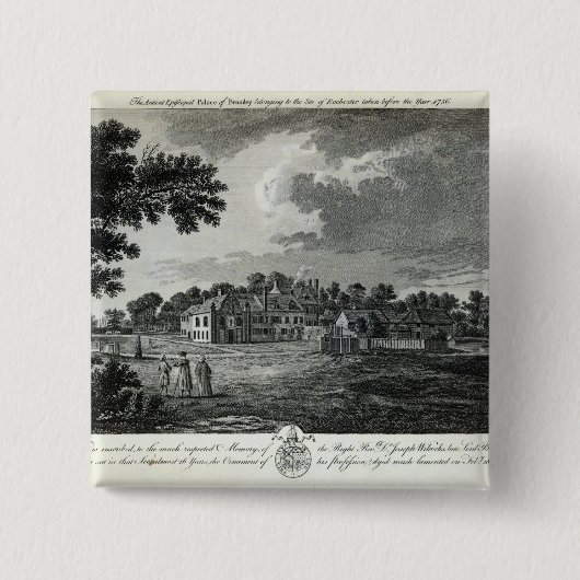 Bromleyの古代主教宮殿 缶バッジ (正面)