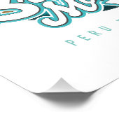 Bromley Mountain Peru Vermont USスキーロゴ フォトプリント (角)