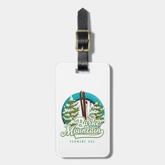 Bromley Mountain Peru Vermont US Skiロゴラゲージズ ラゲッジタグ (正面縦)