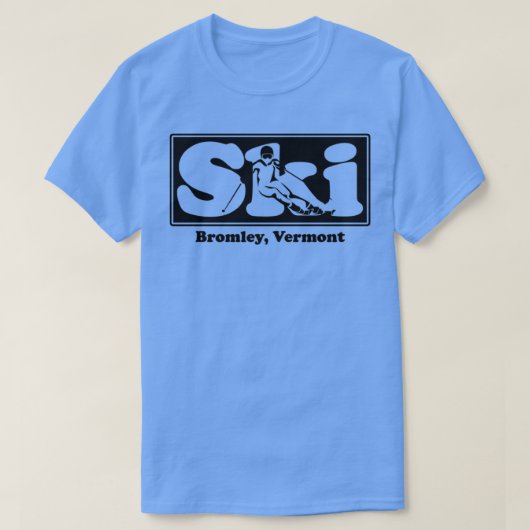Bromley Vermont SKI Graphic for Skiing your favori Tシャツ (デザイン正面)