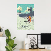 Bromley Vermont Ski Resort Travel Poster ポスター (ホームオフィス)