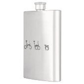 Bromptonの折るバイクの自転車 フラスク (左)