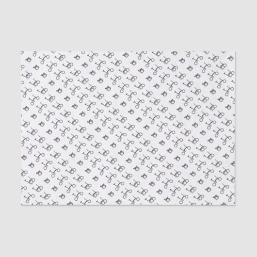 Bromptonの折るバイクの自転車 薄葉紙 (正面)