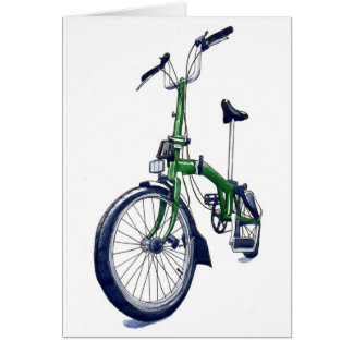 Bromptonの緑の自転車