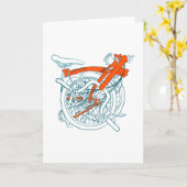 Bromptonの自転車カード カード (黄色い花)