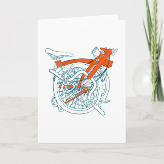 Bromptonの自転車カード カード