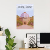 Brompton Cemetery London Travel Poster ポスター (ホームオフィス)
