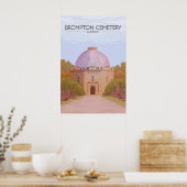 Brompton Cemetery London Travel Poster ポスター (キッチン)
