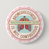 BRONCHIECTASIS AWARENESS 缶バッジ (正面)