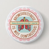 BRONCHIECTASIS AWARENESS 缶バッジ (正面)
