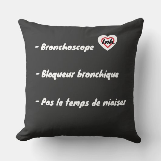 Broncho pas le temps de niaiser クッション (正面)