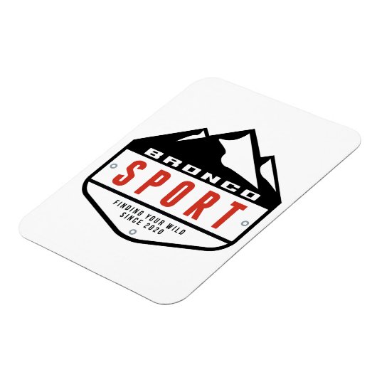 Bronco Sport forum shield logo no. 2 マグネット (左側)