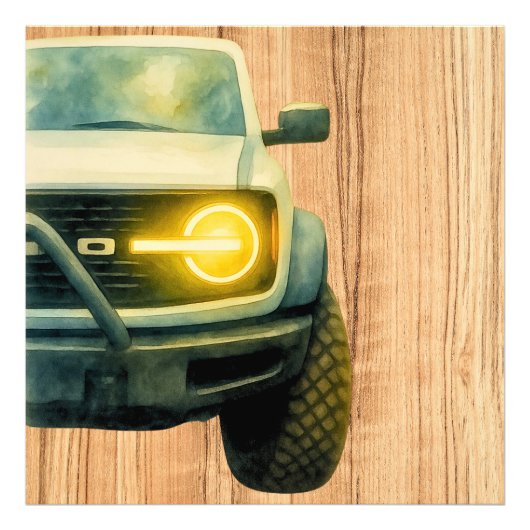 Bronco Wood フォトプリント (正面)