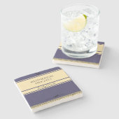 Bronteの姉妹のレトロのスタイル ストーンコースター (横)