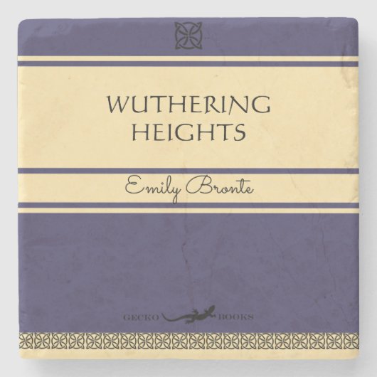 Bronteの姉妹のレトロのスタイル ストーンコースター (正面)