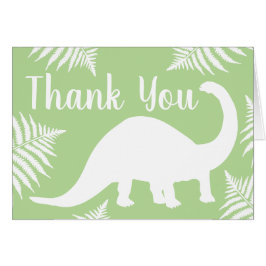 Brontosaurusの恐竜のベビーシャワーは感謝していしています