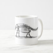 Brontosaurusの恐竜の旧式なプリント コーヒーマグカップ (正面右)