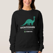 Brontosaurus ApatosaurusThunder Lizard Dinosaur スウェットシャツ (正面)