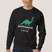 Brontosaurus ApatosaurusThunder Lizard Dinosaur スウェットシャツ (正面)