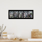 BRONXアルファベットレターのポスターアート ポスター (キッチン)