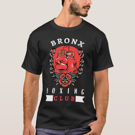 Bronx Boxing Club vintage distressed Boxer Tシャツ (正面)