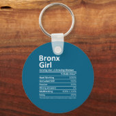 Bronx Girl Ny New York Funny City Home Roots Usa G キーホルダー (正面)