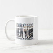 Bronx New York Where My Story Begins コーヒーマグカップ (左)