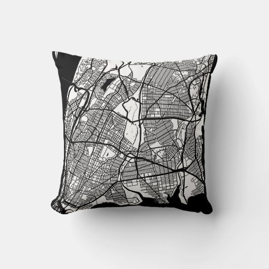 Bronx USA City Map クッション (正面)