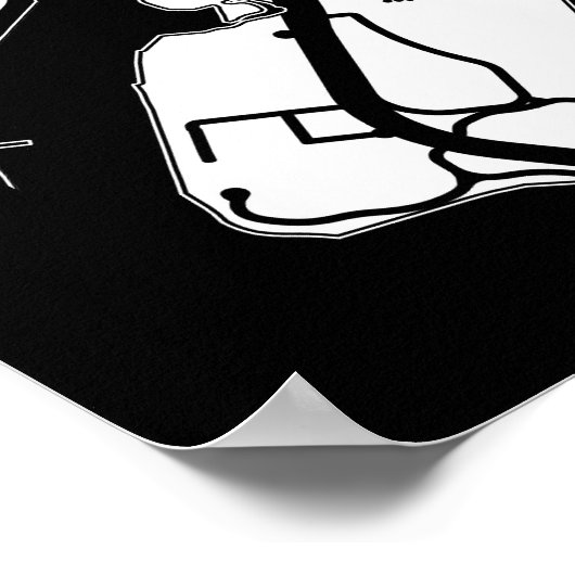 Bronx USA City Map ポスター (角)