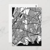 Bronx USA City Map ポストカード (正面/裏面)