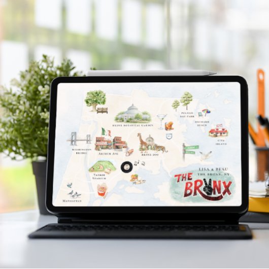 Bronx Wedding Weekend Map | NYC Itinerary