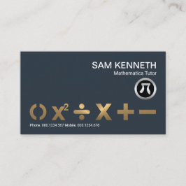 Bronze数素晴らし学記号数学教師 名刺