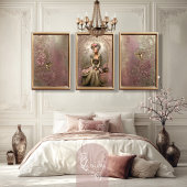 Bronze Blush, Gold Hummingbird, Embossed Floral 薄葉紙