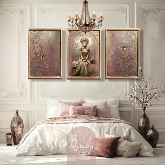 Bronze Blush, Gold Hummingbird, Embossed Floral 薄葉紙