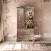 Bronze Blush Victorian Woman Portrait Art  薄葉紙